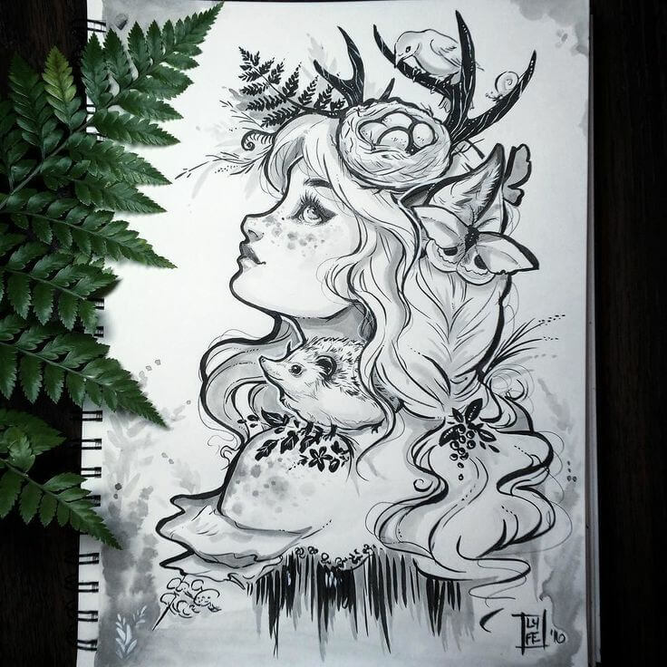 آموزش نقاشی سیاه قلم